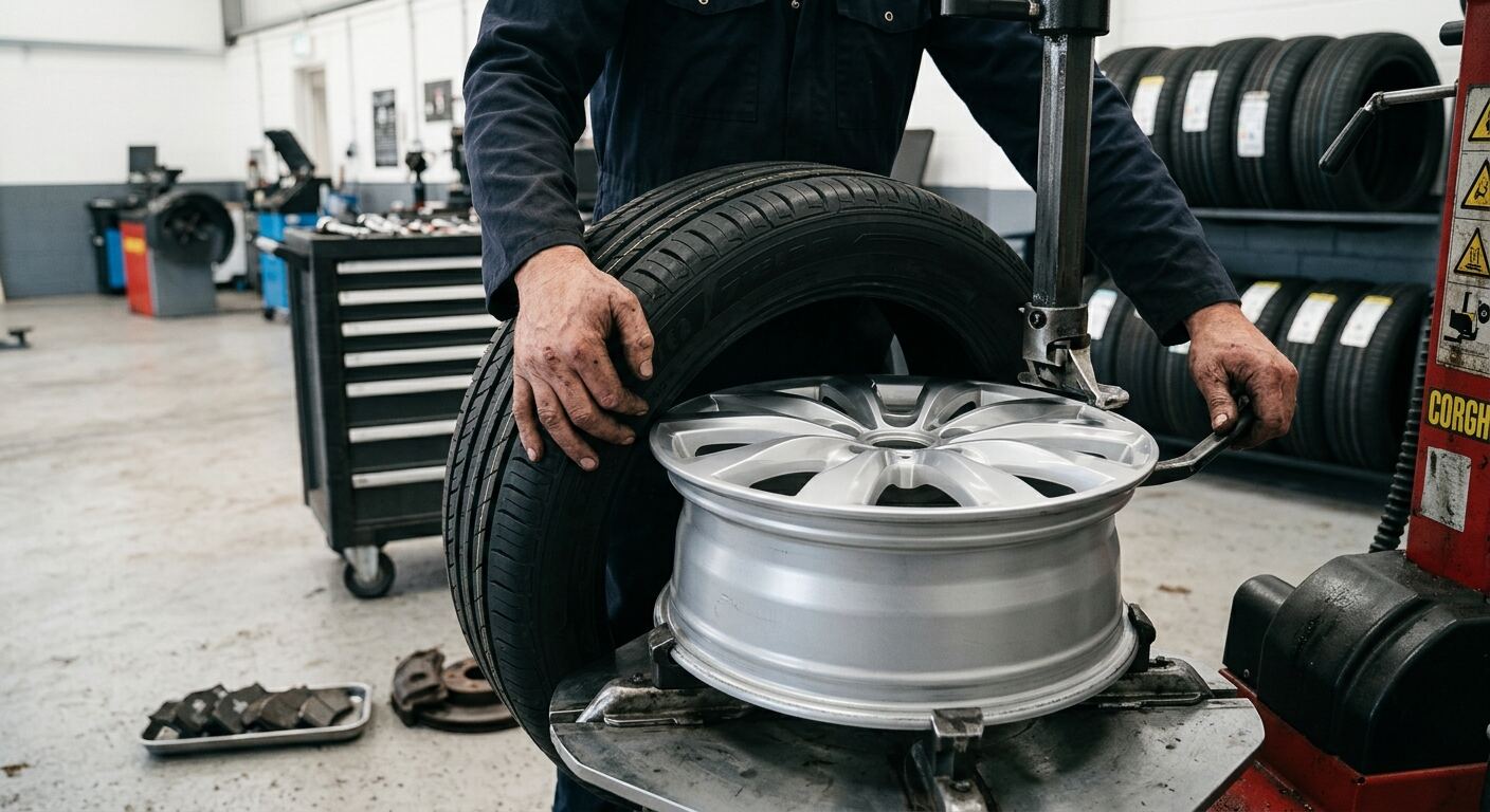 Tyres & wheels workshop concept