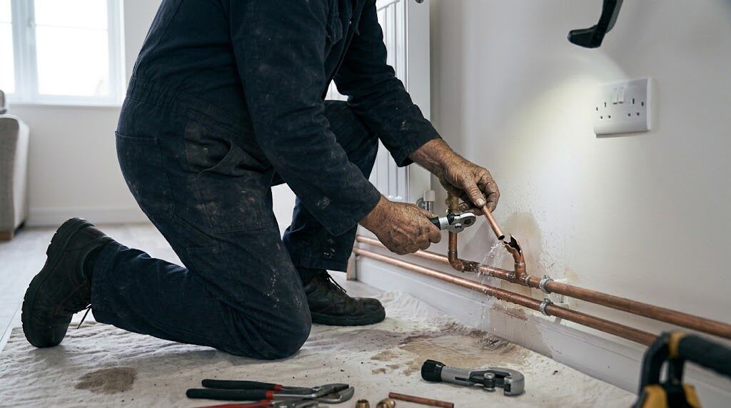 Plumbing problems installation concept